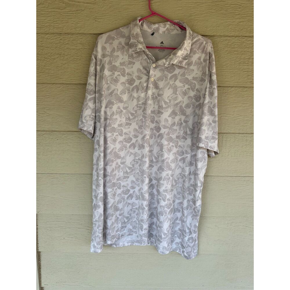 Adidas Golf Prisma Allover Print Vinoy Club 1925 Performance Polo Men's 2XL